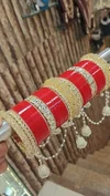 Elegant Bridal Set with Shadow Jhumar & Bangles